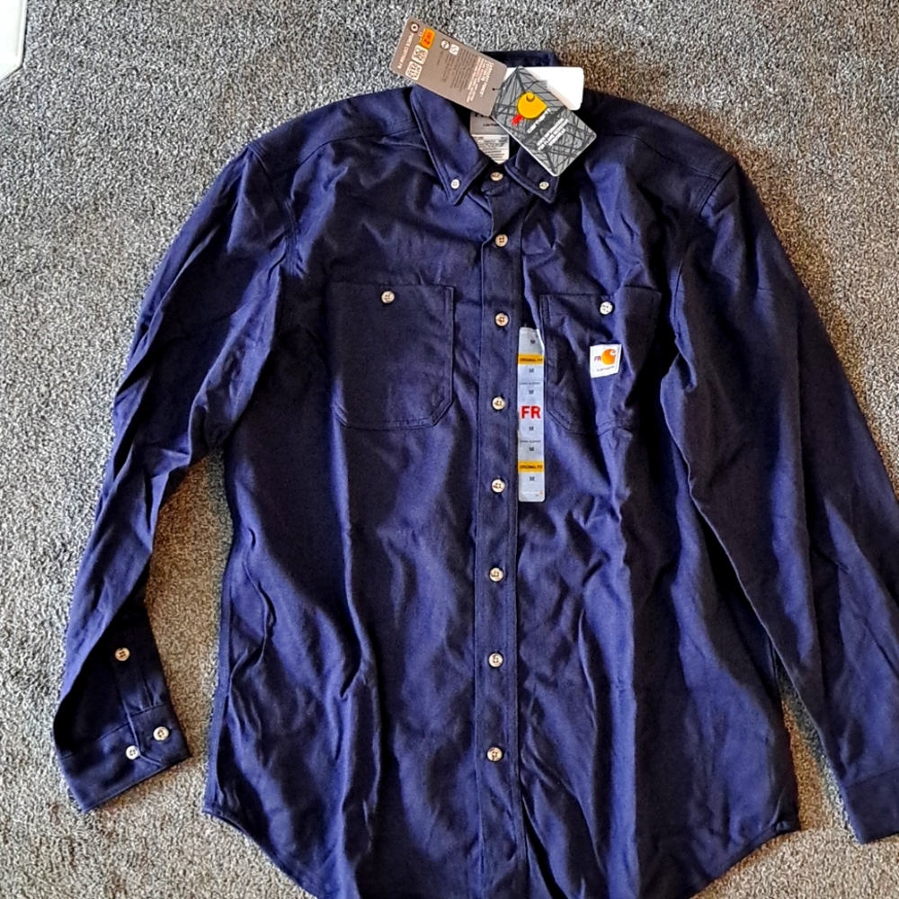 Carhartt flame resistant long sleeve button up